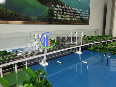 橋梁展示沙盤模型