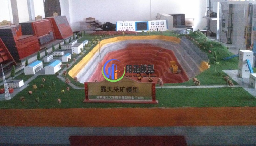 煤礦沙盤模型展示